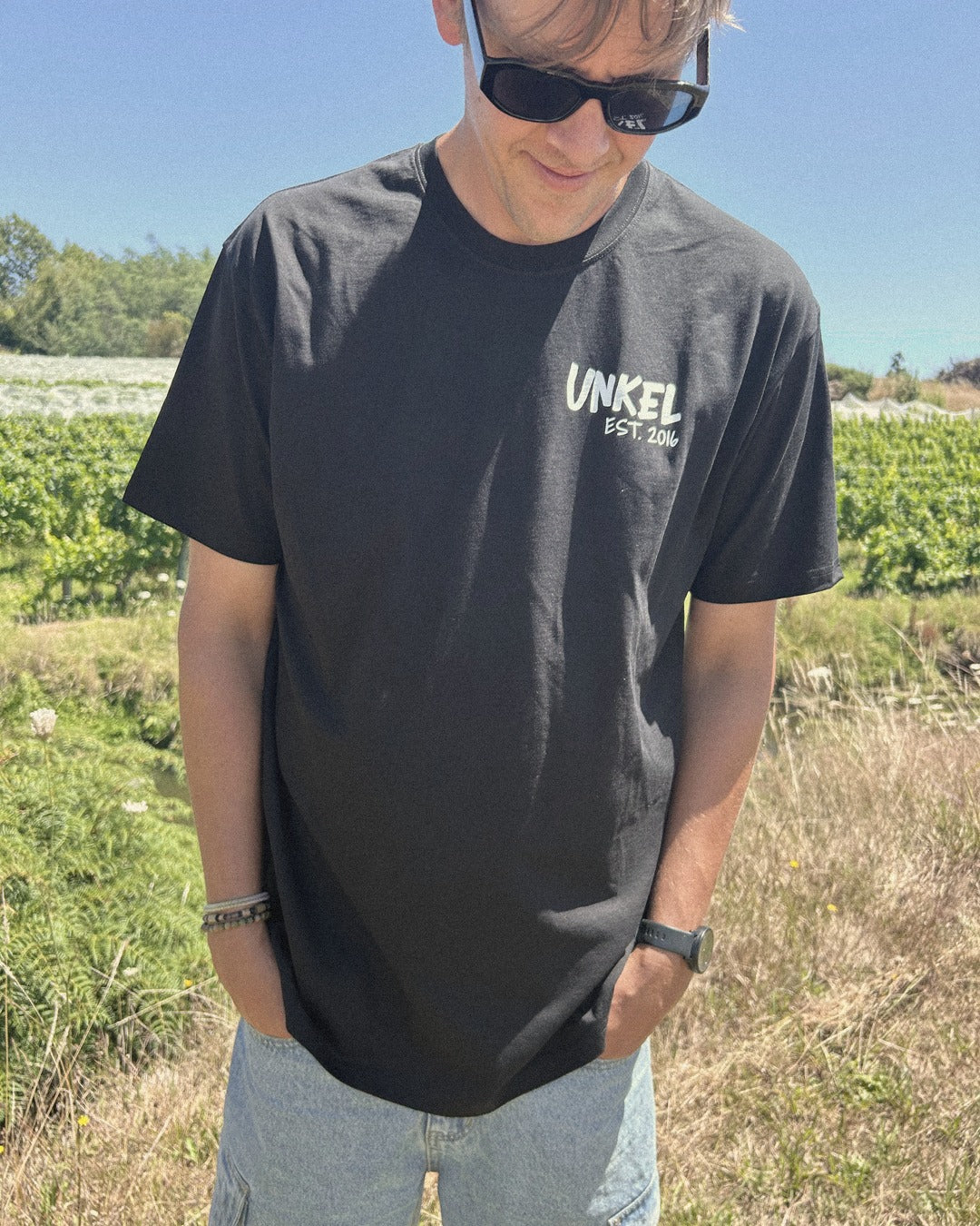 Unkel TShirt Black Front View