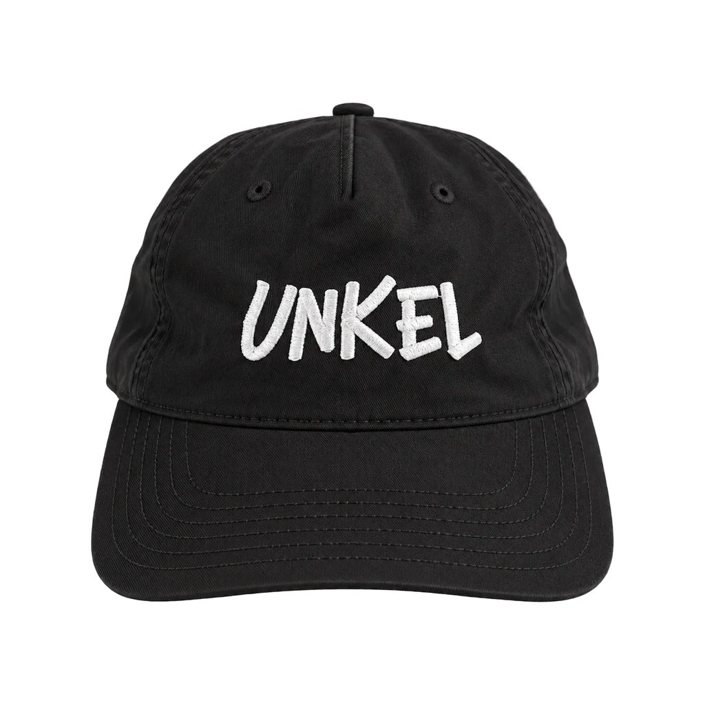 Black Unkel Dad Cap Front View